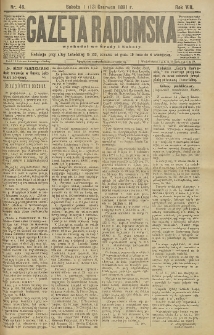 Gazeta Radomska, 1891, R. 8, nr 48