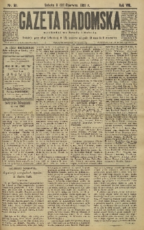 Gazeta Radomska, 1891, R. 8, nr 50