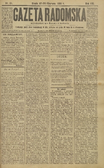 Gazeta Radomska, 1891, R. 8, nr 51