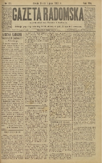 Gazeta Radomska, 1891, R. 8, nr 57