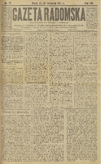 Gazeta Radomska, 1891, R. 8, nr 77