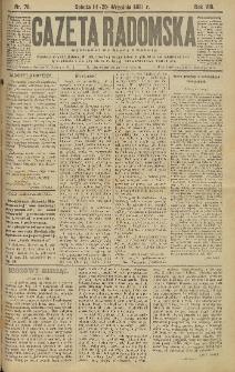Gazeta Radomska, 1891, R. 8, nr 78