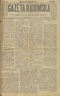 Gazeta Radomska, 1891, R. 8, nr 78