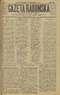 Gazeta Radomska, 1891, R. 8, nr 81