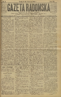 Gazeta Radomska, 1892, R. 9, nr 6