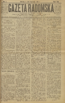 Gazeta Radomska, 1892, R. 9, nr 7