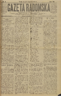Gazeta Radomska, 1892, R. 9, nr 8
