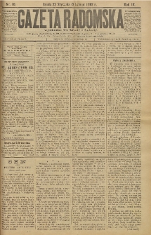Gazeta Radomska, 1892, R. 9, nr 10