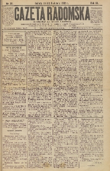 Gazeta Radomska, 1892, R. 9, nr 35