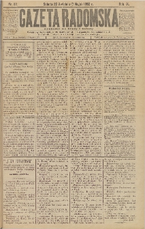 Gazeta Radomska, 1892, R. 9, nr 37