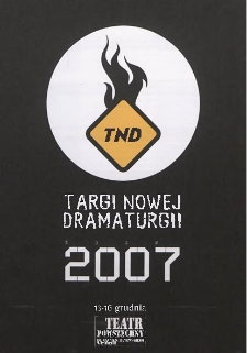 Targi Nowej Dramaturgii 2007 : program