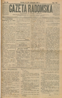Gazeta Radomska, 1891, R. 8, nr 96
