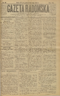 Gazeta Radomska, 1891, R. 8, nr 99