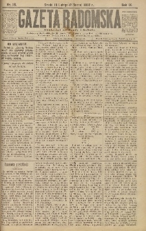 Gazeta Radomska, 1892, R. 9, nr 18