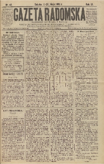 Gazeta Radomska, 1892, R. 9, nr 43