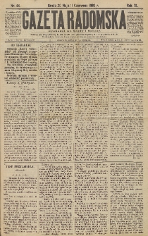 Gazeta Radomska, 1892, R. 9, nr 44