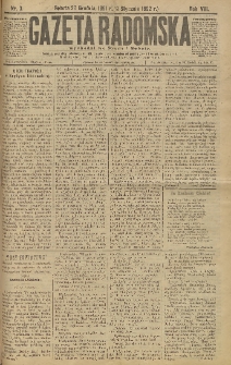 Gazeta Radomska, 1892, R. 9, nr 3