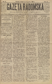 Gazeta Radomska, 1892, R. 9, nr 27