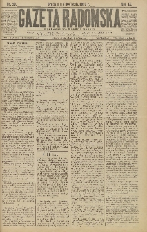 Gazeta Radomska, 1892, R. 9, nr 30