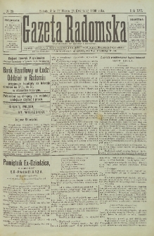 Gazeta Radomska, 1899, R. 16, nr 29