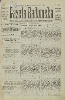 Gazeta Radomska, 1899, R. 16, nr 1
