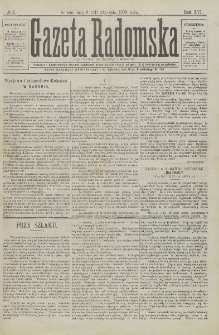 Gazeta Radomska, 1899, R. 16, nr 7