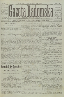 Gazeta Radomska, 1899, R. 16, nr 34