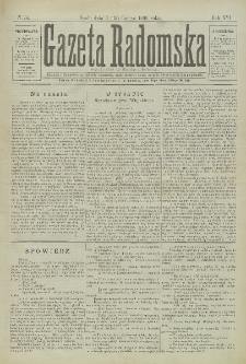 Gazeta Radomska, 1899, R. 16, nr 14