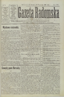 Gazeta Radomska, 1899, R. 16, nr 71