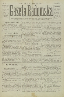 Gazeta Radomska, 1899, R. 16, nr 15