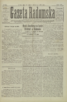 Gazeta Radomska, 1899, R. 16, nr 19