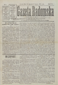 Gazeta Radomska, 1900, R. 17, nr 2