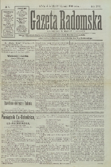Gazeta Radomska, 1900, R. 17, nr 8