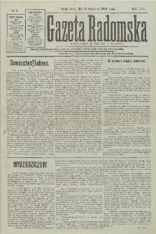 Gazeta Radomska, 1900, R. 17, nr 9