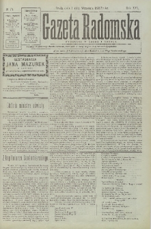Gazeta Radomska, 1899, R. 16, nr 74