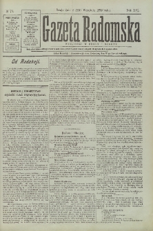 Gazeta Radomska, 1899, R. 16, nr 76