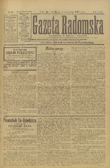 Gazeta Radomska, 1900, R. 17, nr 27