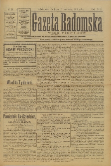 Gazeta Radomska, 1900, R. 17, nr 28