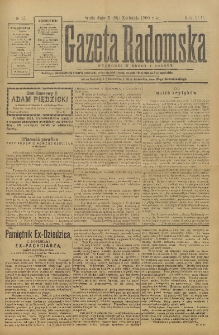 Gazeta Radomska, 1900, R. 17, nr 31