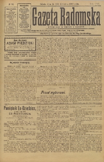 Gazeta Radomska, 1900, R. 17, nr 34