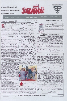 Solidarność : Biuletyn Komisji Zakladowej NSZZ "Solidarność", 2017, R.8, nr 96