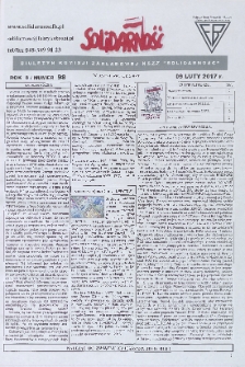 Solidarność : Biuletyn Komisji Zakladowej NSZZ "Solidarność", 2017, R. 8, nr 98