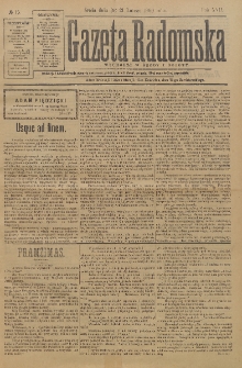 Gazeta Radomska, 1900, R. 17, nr 15