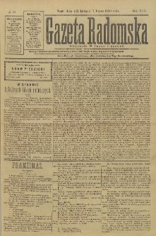 Gazeta Radomska, 1900, R. 17, nr 19