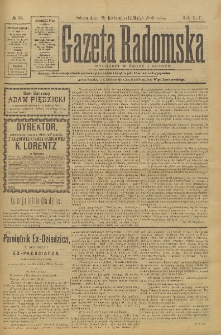 Gazeta Radomska, 1900, R. 17, nr 38