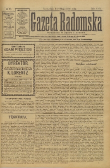 Gazeta Radomska, 1900, R. 17, nr 39