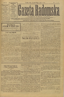 Gazeta Radomska, 1900, R. 17, nr 42