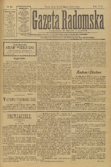 Gazeta Radomska, 1900, R. 17, nr 43