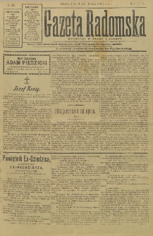 Gazeta Radomska, 1900, R. 17, nr 22