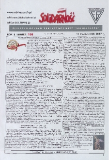Solidarność : Biuletyn Komisji Zakladowej NSZZ "Solidarność", 2017, R. 8, nr 108